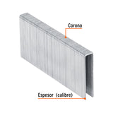 GRAPAS CORONA 7/16 CALIBRE 16 2" C/1000 GRAPAS