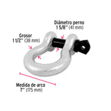 GRILLETE DE ACERO FORJADO 1-1/2', FIERO