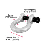 GRILLETE DE ACERO FORJADO 1-3/8', FIERO