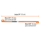 GRIFA DE DOS BOCAS DE 3/4' Y 5/8'
