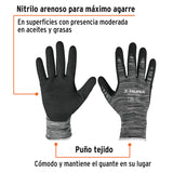 GUANTES DE NYLON RECUBIERTOS DE NITRILO, CHICOS