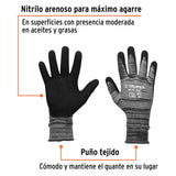 GUANTES DE NYLON RECUBIERTOS DE NITRILO, GRANDES