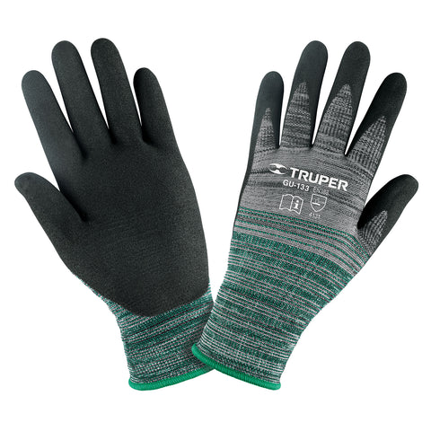 GUANTES DE NYLON RECUBIERTOS DE NITRILO, GRANDES