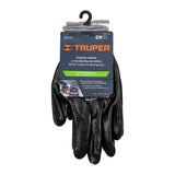 GUANTES DE NITRILO EN PALMA Y DORSO, COLOR NEGRO, CHICO