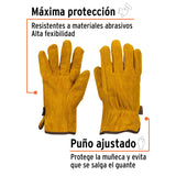 GUANTE DE CARNAZA C/ELASTICO CORTOS