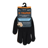 GUANTES DE POLIESTER CON PUNTOS DE PVC EN PALMA, MEDIANOS