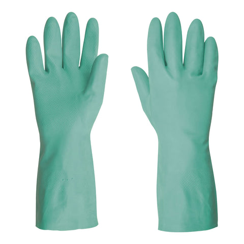 GUANTES LIMPIEZA, NITRILO VERDE, GRANDES