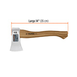 HACHA CAZADORA 1-1/4 LB MANGO DEHICKORY 14'