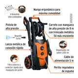 HIDROLAVADORA ELECTRICA, 2000PSI, MOTOR DE INDUCCION EXPERT