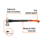 HACHA MICHIGAN, 4 LB, MANGO FIBRA DE VIDRIO