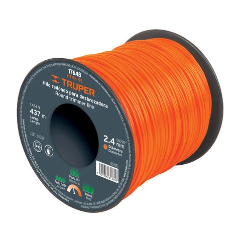 HILO REDONDO .095'-2.4MM X 437M CARRETE