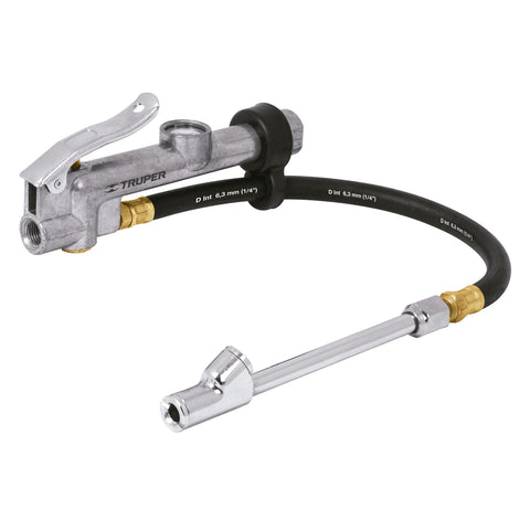 INFLADOR DOBLE C/CALIBRADOR 120LBS METAL