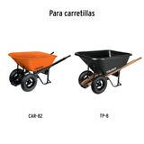 JUEGO DE 2 CHUMASERAS PARA CARRETILLAS TRUPER DE 2 LLANTAS