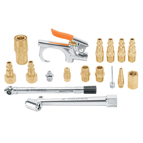 JGO ACCESORIOS P/AIRE 17 PZS 1/4 NPT