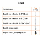 JGO. D/PISTOLA SOPLET. C/5 BOQUILLAS LIM