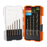 JUEGO DE BROCAS HSS 5% COBALTO 10 PZAS
