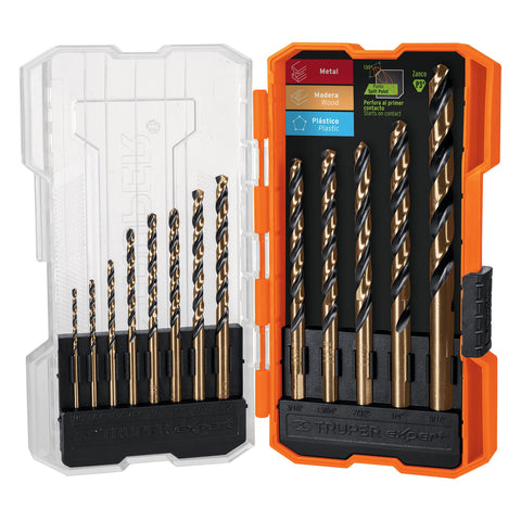 JUEGO DE BROCAS HSS 5% COBALTO 13 PZAS