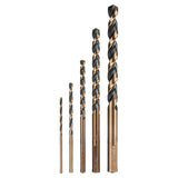 JUEGO DE BROCAS HSS 5% COBALTO 5 PZAS