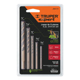 JUEGO DE BROCAS HSS 5% COBALTO 5 PZAS