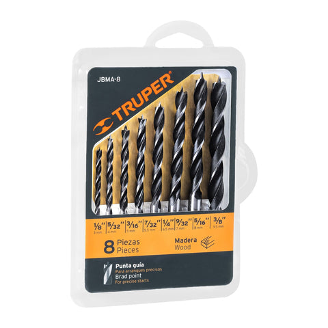 JUEGO DE 8 BROCAS PARA MADERA
