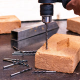 JUEGO DE 9 BROCAS PARA CONCRETO, MADERA Y METAL
