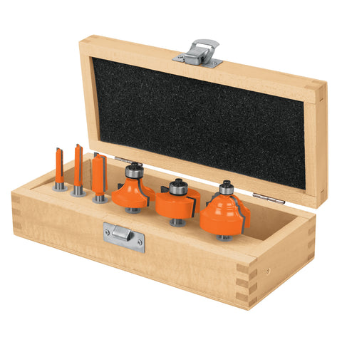 JUEGO DE 6 BROCAS PARA ROUTER, TRUPER