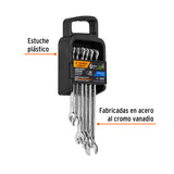 JUEGO DE 6 LLAVES COMBINADAS MM PULIDAS, TRUPER EXPERT