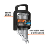 JGO 9 LLAVES COMBINADAS 7-15MM ESTUCHE