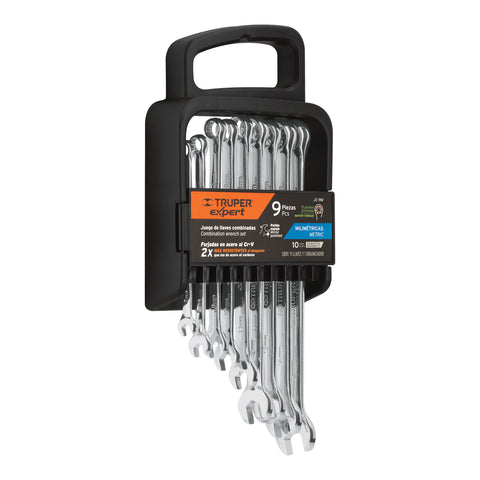 JGO 9 LLAVES COMBINADAS 7-15MM ESTUCHE