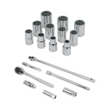 JGO DE DADOS MM CUADRO 1/2' 19 PZAS