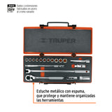 JGO DE DADOS MM CUADRO 1/2' 19 PZAS