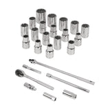 JGO DE DADOS STD/MM CUADRO 1/2' 26 PZAS