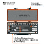 JGO DE DADOS STD/MM CUADRO 1/2' 26 PZAS