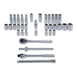 JUEGO DE 36 HERRAMIENTAS CUADRO 1/2' MM PARA MECANICO