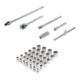 JUEGO DE 42 PIEZAS CUADRO DE 1/2"