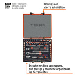 JUEGO DE DADOS, CUADRO 1/4, 3/8 Y 1/2', 103 PIEZAS, STD Y MM
