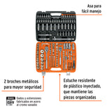 JUEGO DE 172 HERRAMIENTAS 1/4', 3/8' Y 1/2' STD P/MECANICO