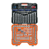 JUEGO 199 HERRAMIENTAS 1/4', 3/8' Y 1/2' STD Y MM P/MECANICO