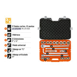 JUEGO DE 23 HERRAMIENTAS CUADRO 3/4' MM PARA MECANICO