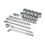 JUEGO DE 23 HERRAMIENTAS CUADRO 3/4' MM PARA MECANICO