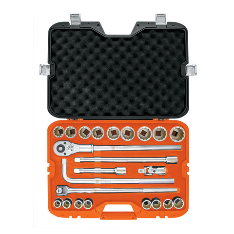 JUEGO DE 23 HERRAMIENTAS CUADRO 3/4' MM PARA MECANICO
