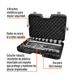 JGO DE DADOS STD CUADRO 3/4' 24 PZAS