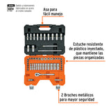 JUEGO DE 53 HERRAMIENTAS CUADRO 3/8' MM PARA MECANICO
