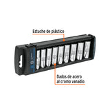JGO DE DADOS LARGOS MM CUADRO 3/8' 9 PZAS