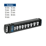 JGO DE DADOS MM CUADRO 3/8' 9 PZAS