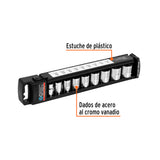 JGO DE DADOS STD CUADRO 3/8' 9 PZAS