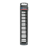 JGO DE DADOS STD CUADRO 3/8' 9 PZAS