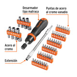 JGO. DE DESARMADOR CON 58 PUNTAS