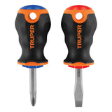 DZO DE DESARMADORES 1/4' X 1-1/2' MANGO COMFORT GRIP, TRUPER