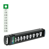 JUEGO DADOS, PUNTA TORX, 3/8', 9 PZAS